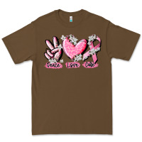 Cacao peace love cure breast cancer Premium Tee - CowGirlArtShop