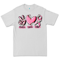 Dove Grey peace love cure breast cancer Premium Tee - CowGirlArtShop