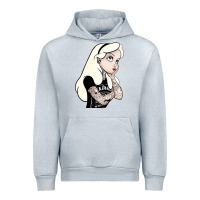 Heather Grey alice in wonderland Urban Hoodie - artisFamous