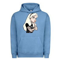 Pigment Pebble Blue alice in wonderland Urban Hoodie - artisFamous