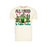 Vintage Arctic All I Need Is Coffee Cactus Frappe Vintage Tee - FaDigitalArtStudio