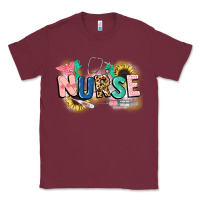 Burgundy nurse Classic Tee - CowGirlArtShop