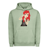 Pigment Oil Green ariel tatoo Urban Hoodie - artisFamous