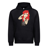 Black ariel tatoo Urban Hoodie - artisFamous