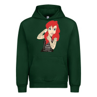 Forest Green ariel tatoo Urban Hoodie - artisFamous