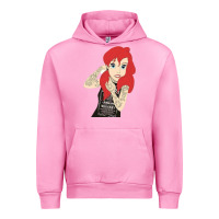 Fuchsia Pink ariel tatoo Urban Hoodie - artisFamous