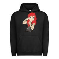 Pigment Black ariel tatoo Urban Hoodie - artisFamous