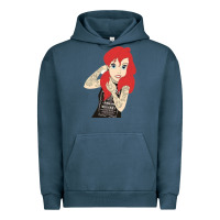 Pigment Midnight Navy ariel tatoo Urban Hoodie - artisFamous