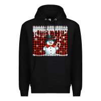 Black christmas snowman tumbler Premium Hoodie - Jasminsmagicworld