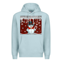 Blue Mist christmas snowman tumbler Premium Hoodie - Jasminsmagicworld