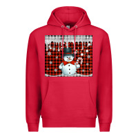 Cardinal christmas snowman tumbler Premium Hoodie - Jasminsmagicworld