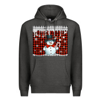 Charcoal Heather christmas snowman tumbler Premium Hoodie - Jasminsmagicworld