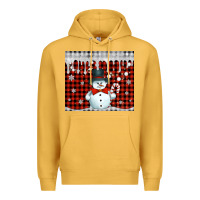 Mustard christmas snowman tumbler Premium Hoodie - Jasminsmagicworld