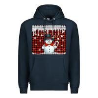 Navy christmas snowman tumbler Premium Hoodie - Jasminsmagicworld