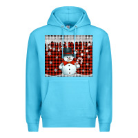 Ocean Blue christmas snowman tumbler Premium Hoodie - Jasminsmagicworld