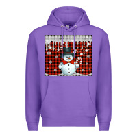 Purple christmas snowman tumbler Premium Hoodie - Jasminsmagicworld