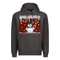 Smoke christmas snowman tumbler Premium Hoodie - Jasminsmagicworld