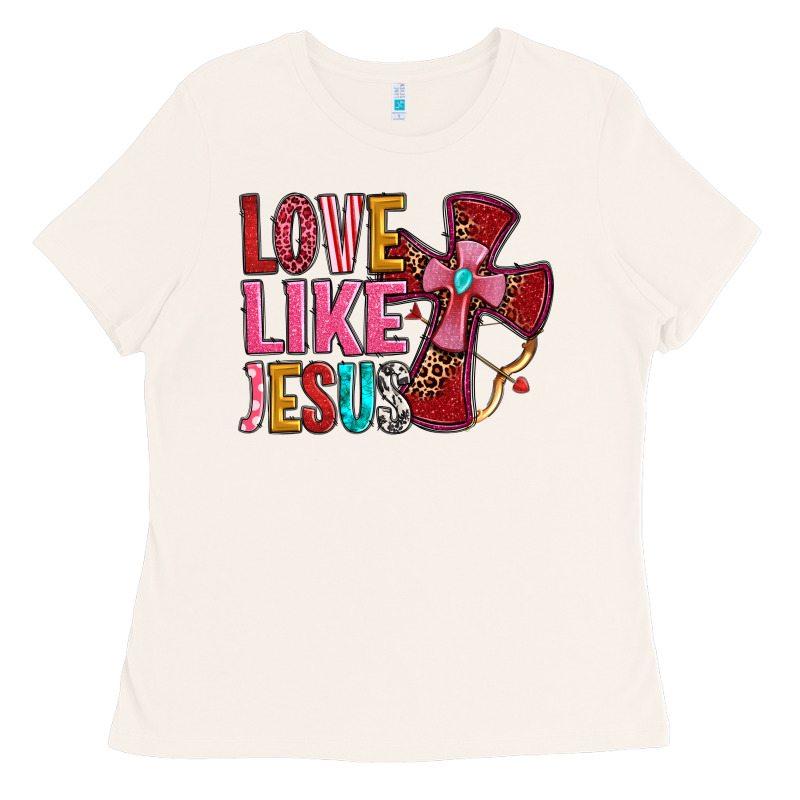 Love Like Jesus Ladies Tee by OliviaCreatesArt | Teevron