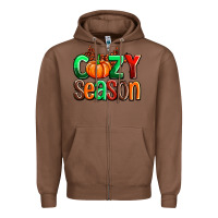 Chestnut cozy season with fall colors palette and pumpkin Zipper Hoodie - AdoDesignShop