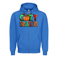 True Royal cozy season with fall colors palette and pumpkin Zipper Hoodie - AdoDesignShop
