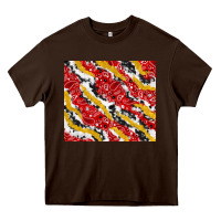 Chocolate Brown bandana and cowhide pattern Heavy Core Tee - TumblerDesignByShophia