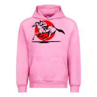 Fuchsia Pink horse racing Urban Hoodie - artisFamous