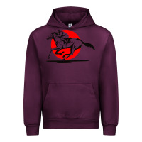 Mauve Wine horse racing Urban Hoodie - artisFamous