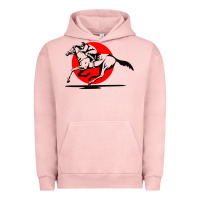 Pigment Salmon horse racing Urban Hoodie - artisFamous