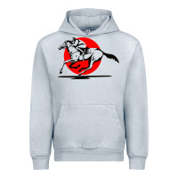 Heather Grey horse racing Urban Hoodie - artisFamous