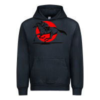 Navy horse racing Urban Hoodie - artisFamous