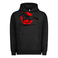 Pigment Black horse racing Urban Hoodie - artisFamous