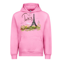 Fuchsia Pink paris Urban Hoodie - artisFamous