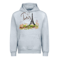 Heather Grey paris Urban Hoodie - artisFamous