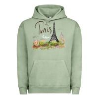 Pigment Oil Green paris Urban Hoodie - artisFamous