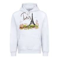 White paris Urban Hoodie - artisFamous