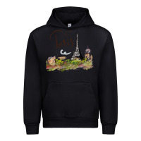 Black paris Urban Hoodie - artisFamous