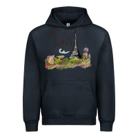 Navy paris Urban Hoodie - artisFamous