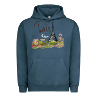Pigment Midnight Navy paris Urban Hoodie - artisFamous