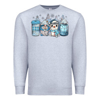 Heather Grey winter coffee Premium Sweatshirt - JahusDesignShop