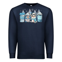 Navy winter coffee Premium Sweatshirt - JahusDesignShop