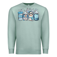 Seafoam winter coffee Premium Sweatshirt - JahusDesignShop