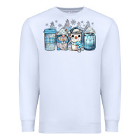 White winter coffee Premium Sweatshirt - JahusDesignShop