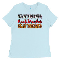 Baby Blue heartbreaker olivia Ladies Tee - OliviaCreatesArt