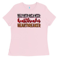 Bubblegum Pink heartbreaker olivia Ladies Tee - OliviaCreatesArt