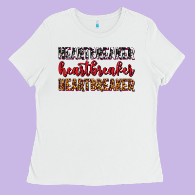 Heartbreaker Olivia Ladies Tee Designed By Oliviacreatesart