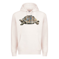 Pale Pink Tortoise Illustrations Premium Hoodie - LillyAllenDesigns