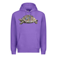 Purple Tortoise Illustrations Premium Hoodie - LillyAllenDesigns