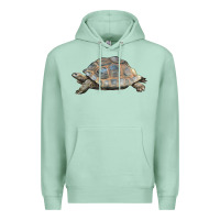 Seafoam Tortoise Illustrations Premium Hoodie - LillyAllenDesigns