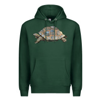 Sports Green Tortoise Illustrations Premium Hoodie - LillyAllenDesigns