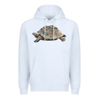 White Tortoise Illustrations Premium Hoodie - LillyAllenDesigns